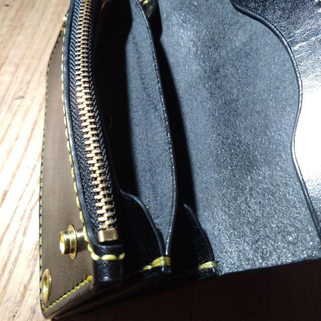 小判カン追加　ミドル　トラッカーウォレット　栃木レザー　ヴォーノアニリン　203