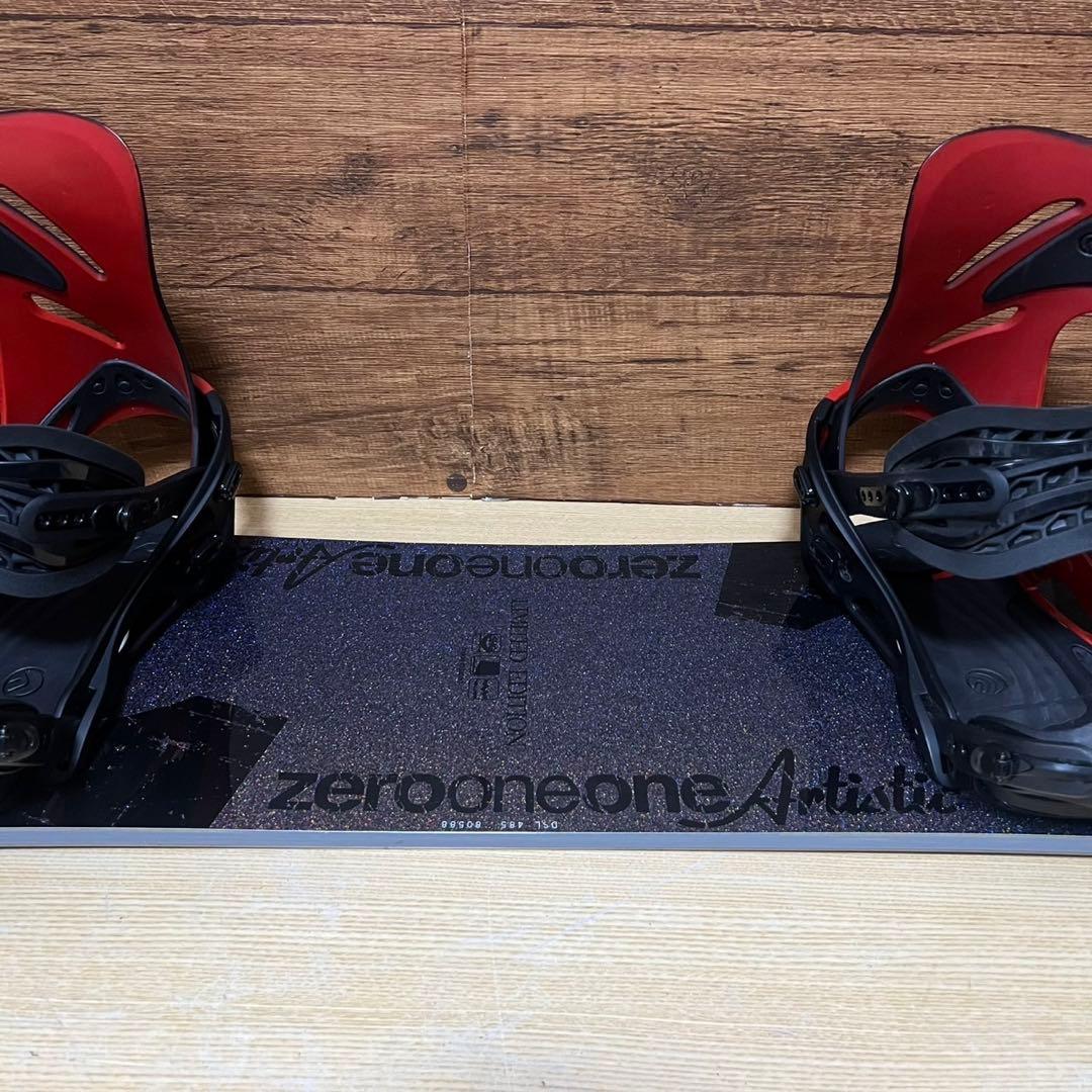 美品　011artistic FLUX メンズスノーボード　3点148cm