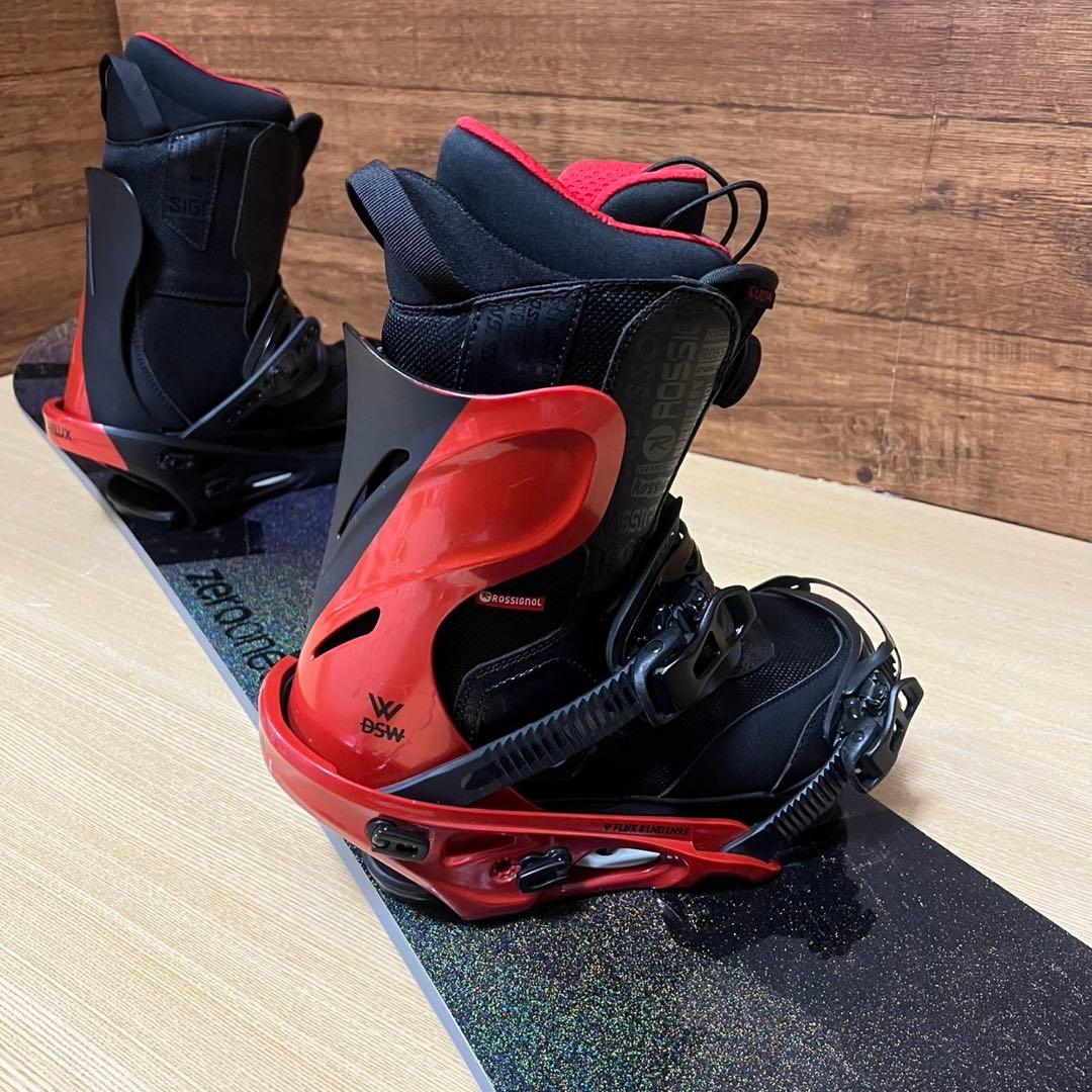 美品　011artistic FLUX メンズスノーボード　3点148cm