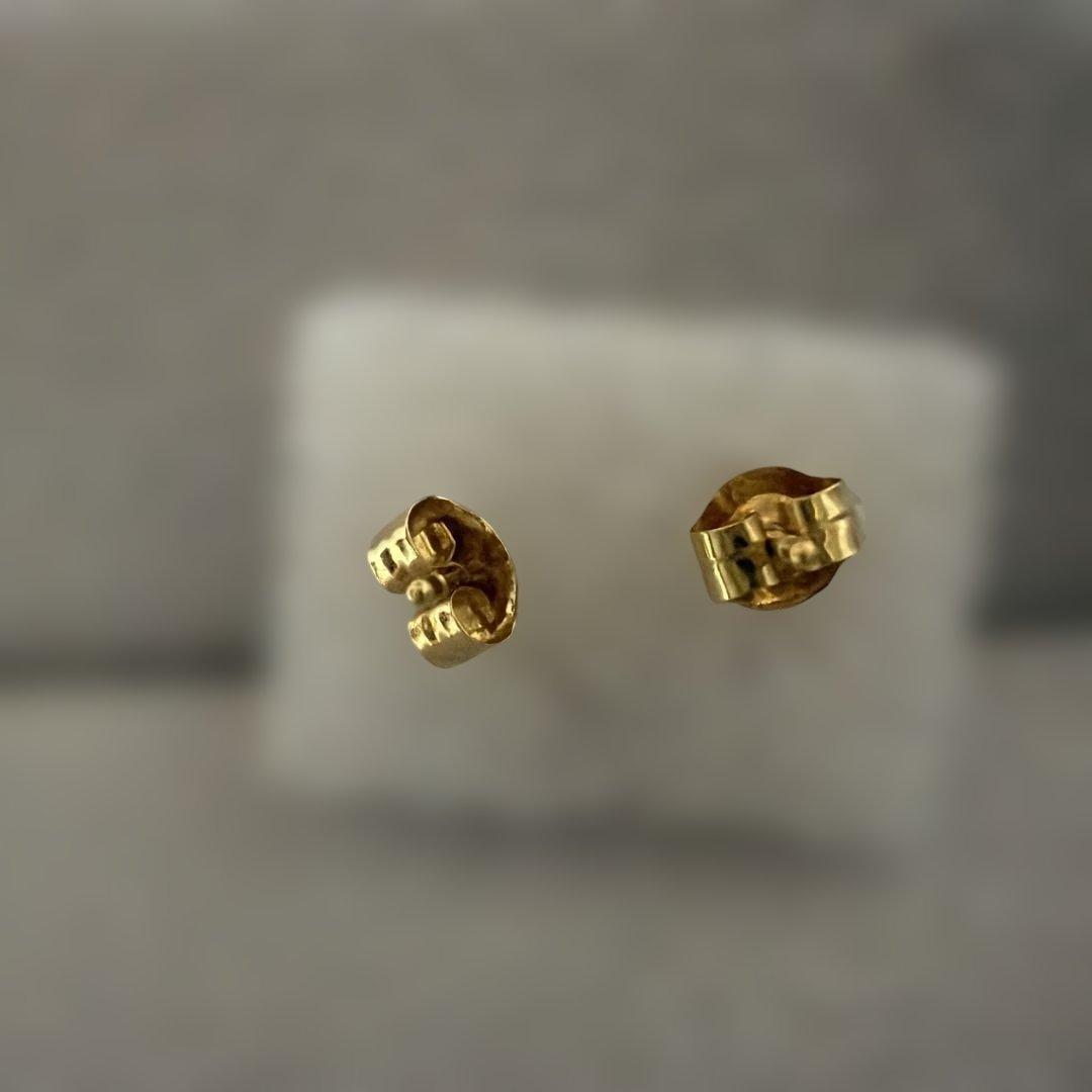 天然ルビー　K18 ハート形ピアス