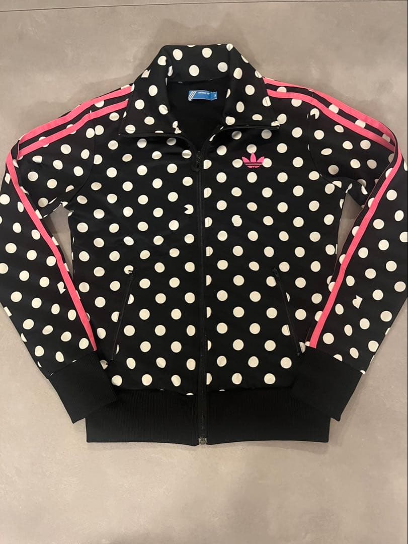 adidas 水玉模様 ジャージ ドット
