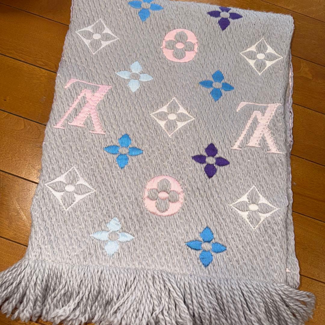 希少‼️ルイヴィトン　エシャルプ　ロゴマニア　限定カラー　マフラー　レインボー