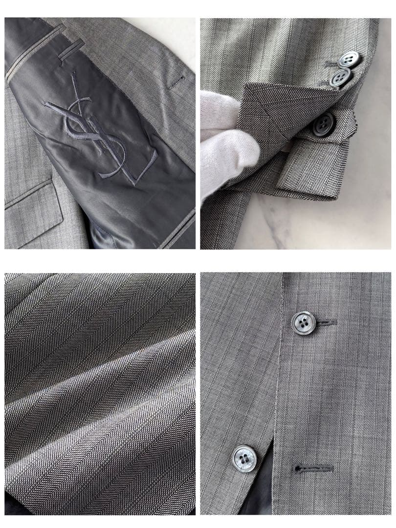 Yves Saint Laurent イヴサンローラン 3ピース スーツ52