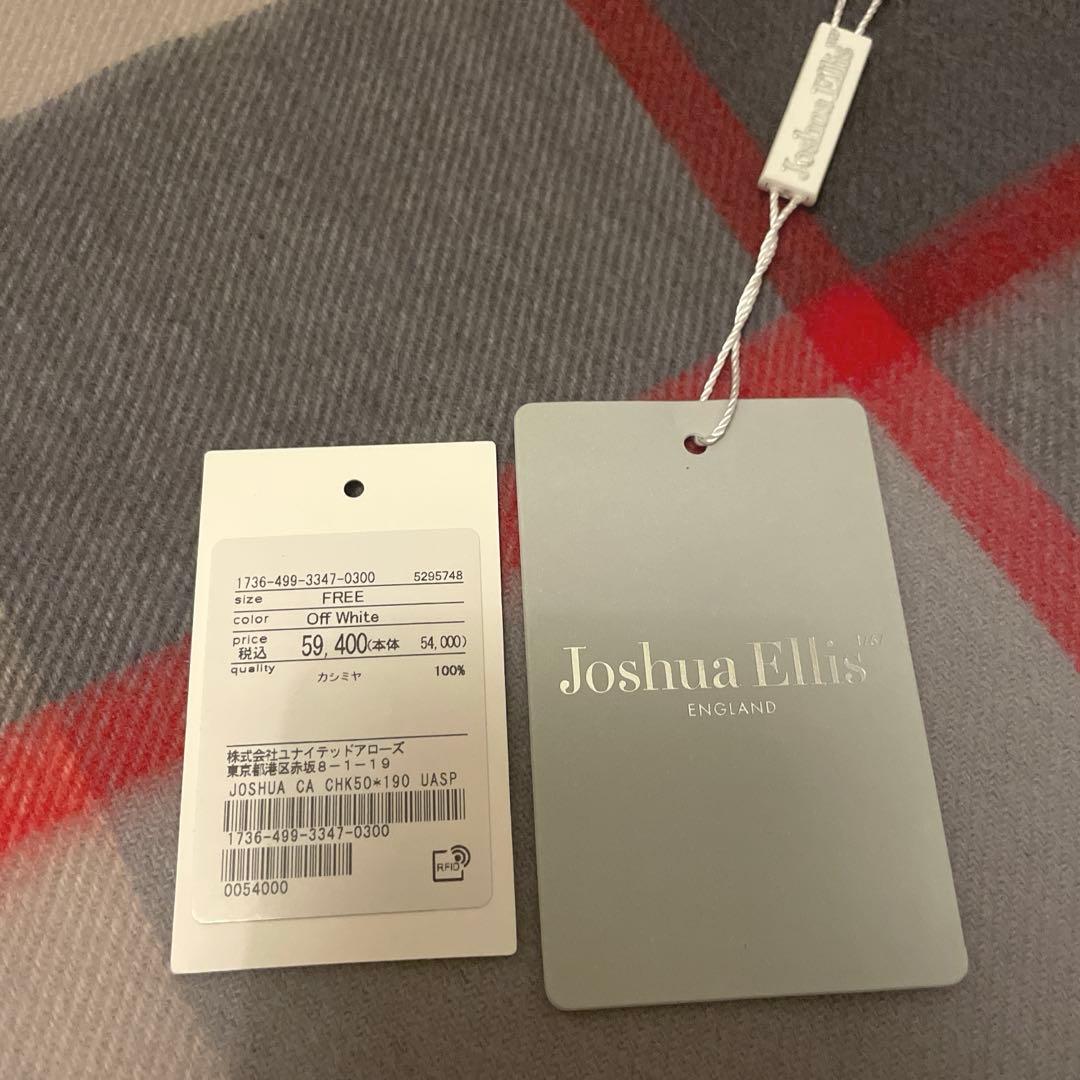 Ri...* 　Joshua Ellis カシミヤ　チェックストール