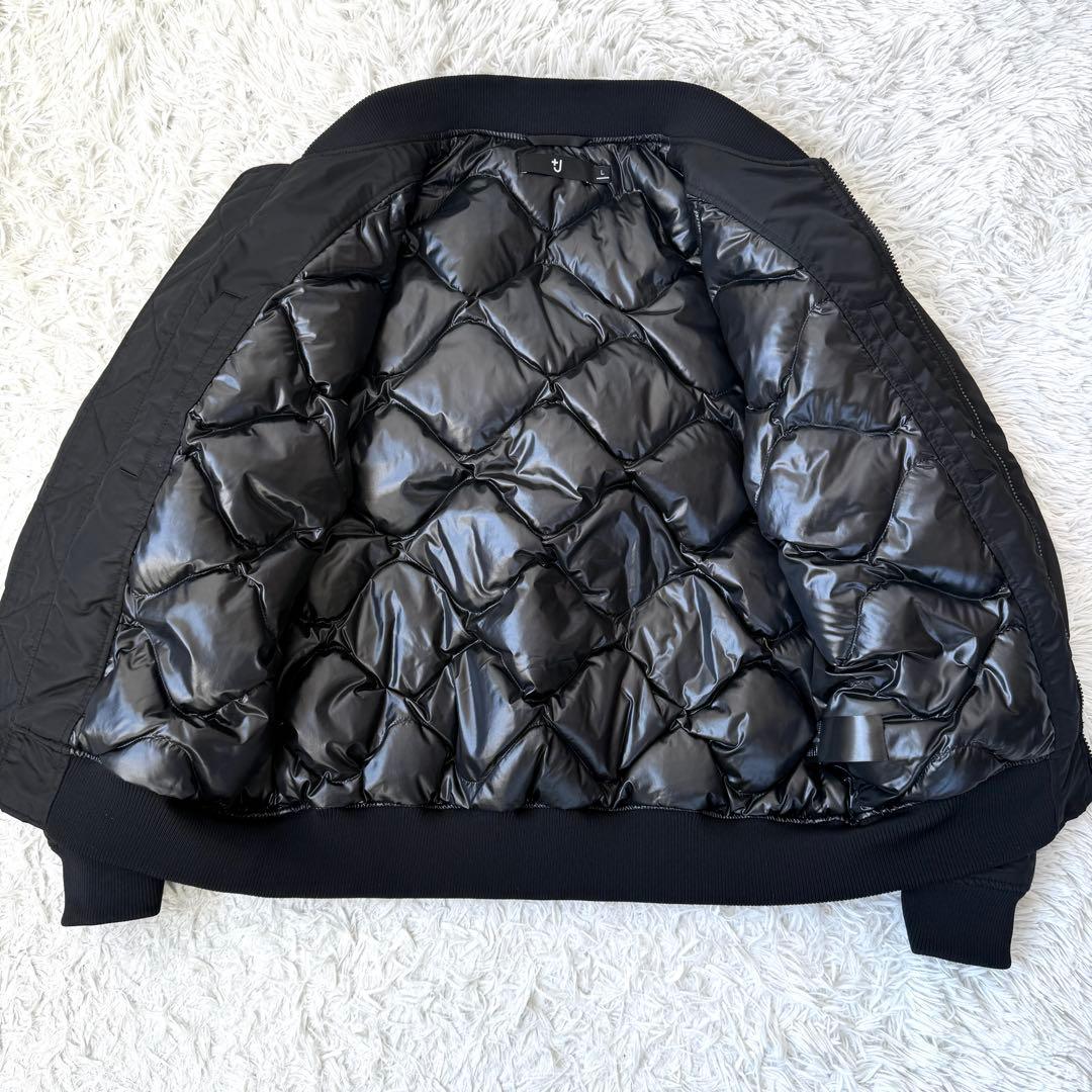 【美品✨】ユニクロ+J ハイブリッドダウンオーバーサイズMA－1 黒 L 即完売