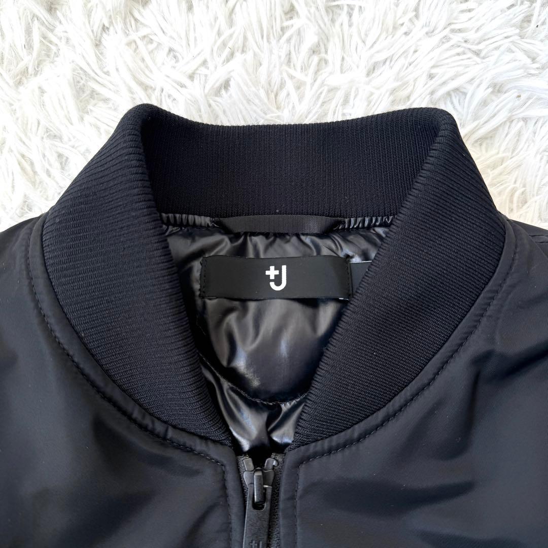【美品✨】ユニクロ+J ハイブリッドダウンオーバーサイズMA－1 黒 L 即完売
