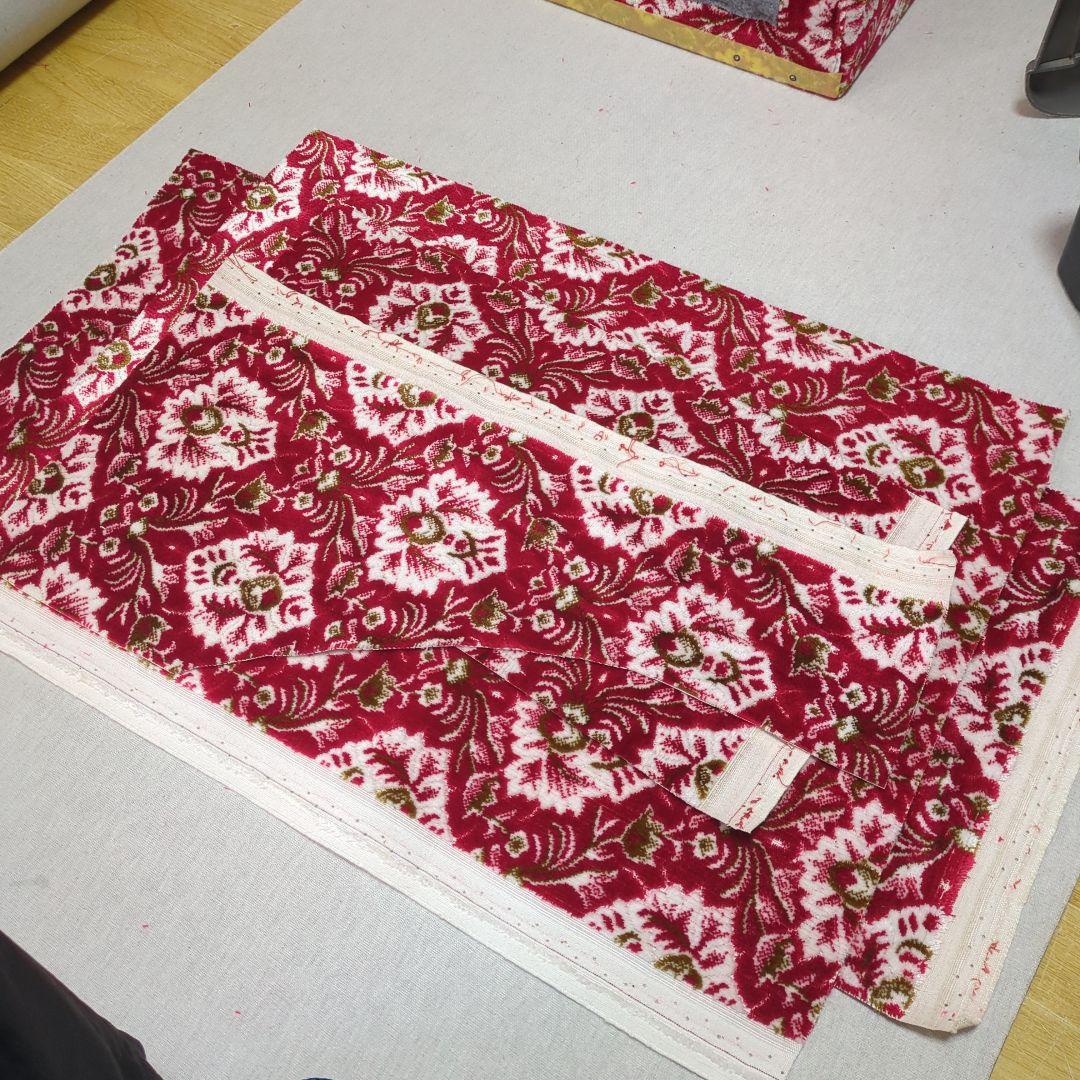 【TECHNINE】コンソールBOX棚3点セット【新格子レッド】