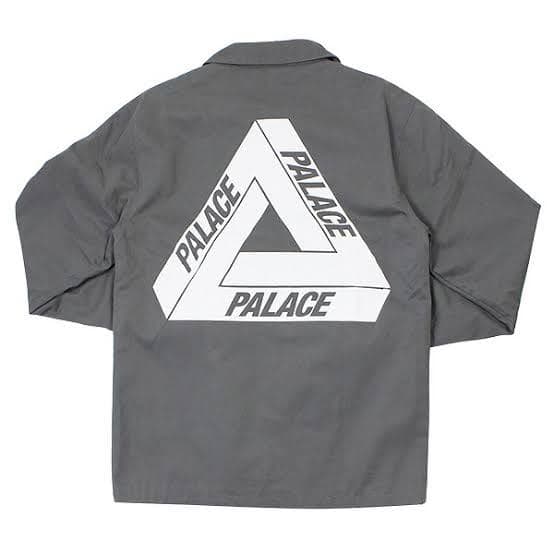 Palace grey coach jacket コーチジャケット　コットン