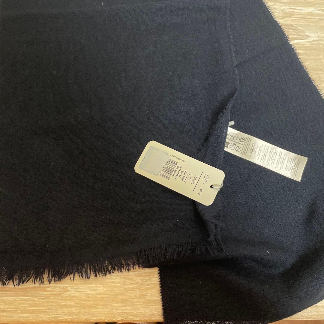 FALCONERI カシミヤ 100% ネイビー マフラー