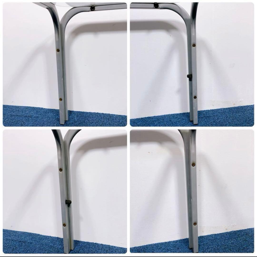 【アンティーク】昭和レトロ アイアンフレーム ガラステーブル センターテーブル