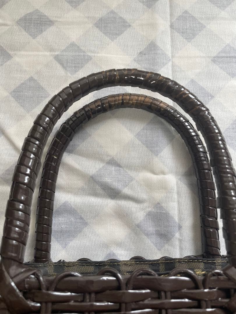 FENDI フェンディ かご トートバッグ ダークブラウン ズッカ柄