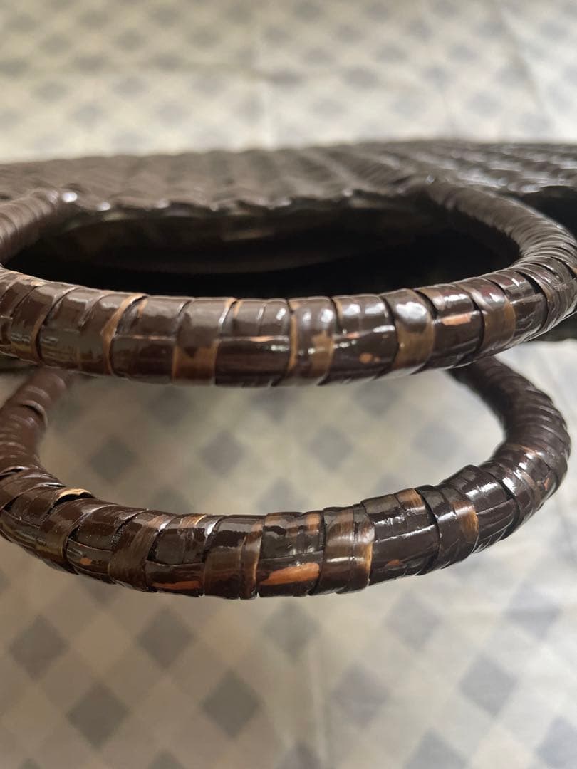 FENDI フェンディ かご トートバッグ ダークブラウン ズッカ柄