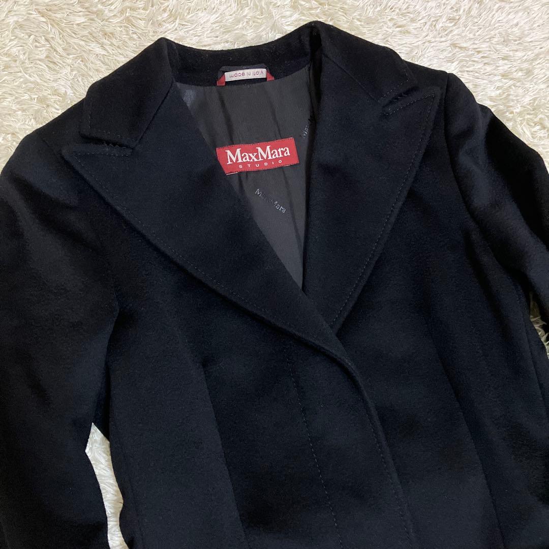 MaxMara Studio ウール チェスターコート 38