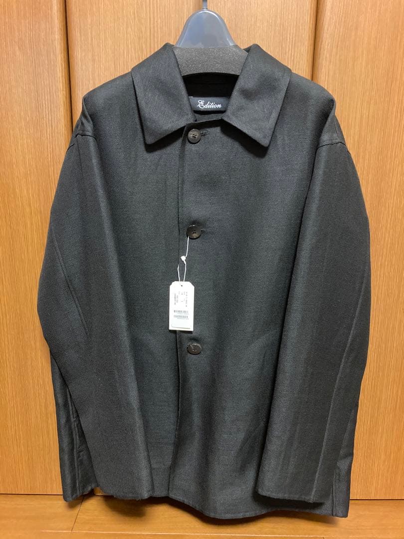 Edition ウールリネン ダブルフェイスリバーコート