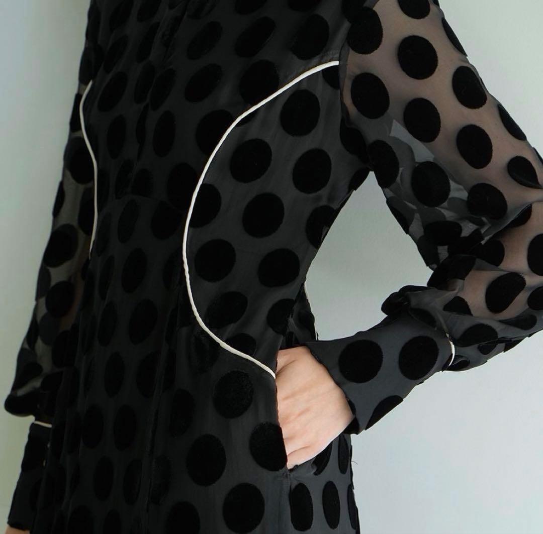 CLANE クラネ　BIG DOT OPAL ONEPIECE ワンピース　XS