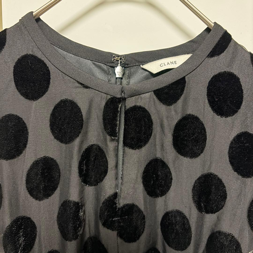 CLANE クラネ　BIG DOT OPAL ONEPIECE ワンピース　XS