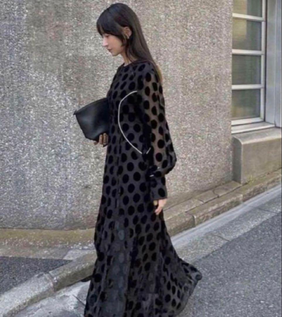 CLANE クラネ　BIG DOT OPAL ONEPIECE ワンピース　XS