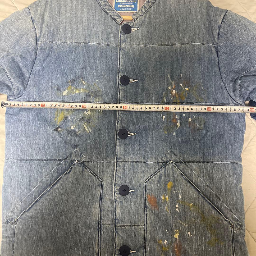 LIBERAIDERS LR DENIM PUFFER JACKET Mサイズ
