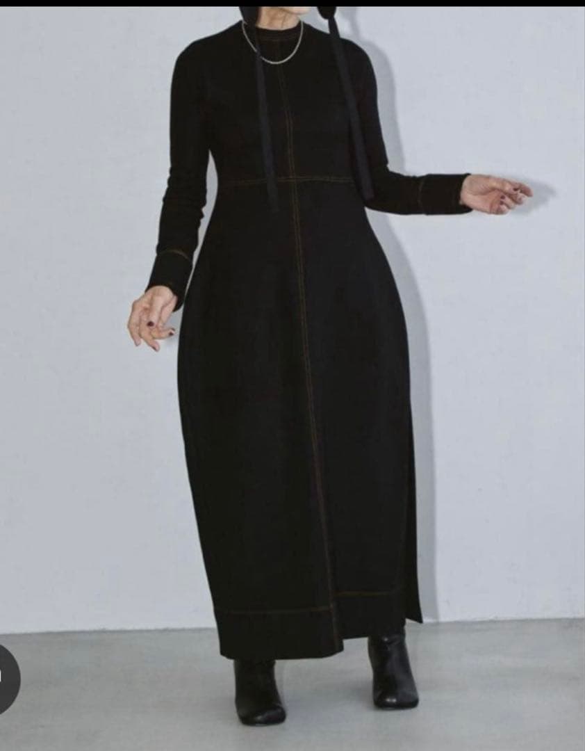 TODAYFUL ジャージーバルーンドレス　36