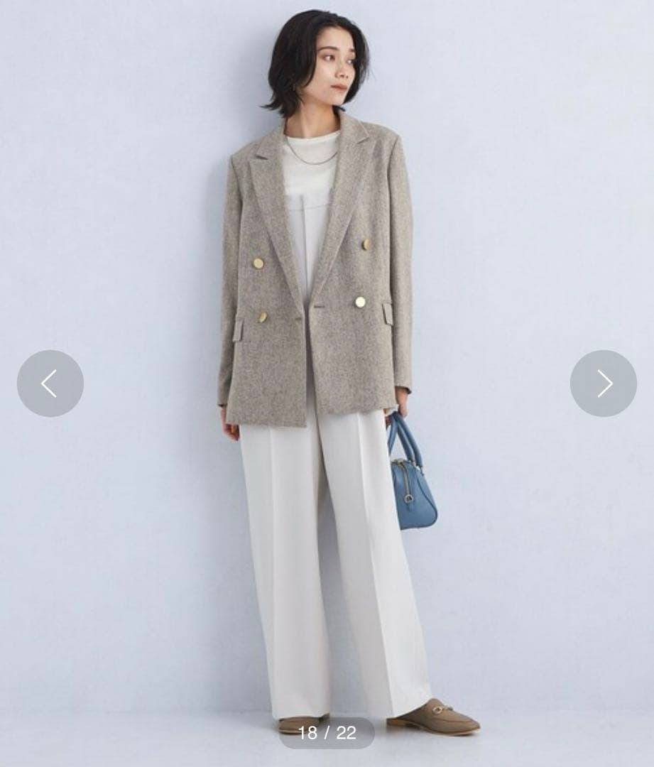 グリーンレーベルリラクシング　メランジツイル ダブル ジャケット