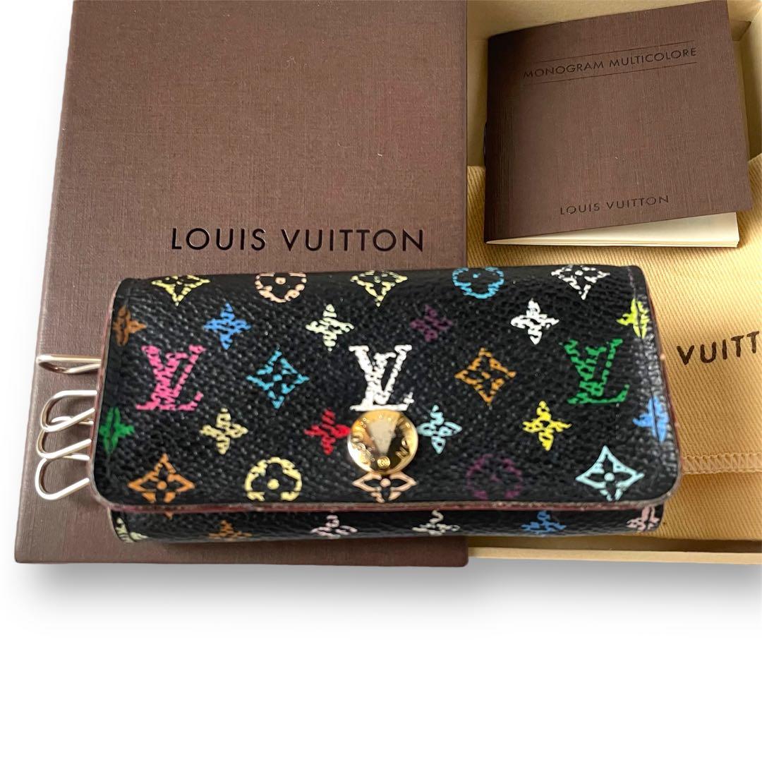 ルイヴィトンミュルティクレ4　 キーケース マルチカラー 黒