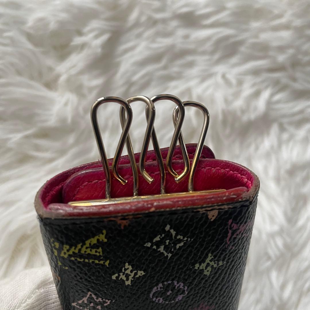 ルイヴィトンミュルティクレ4　 キーケース マルチカラー 黒