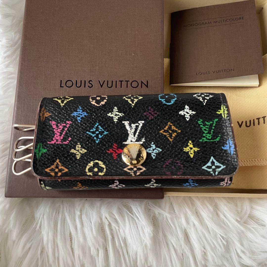 ルイヴィトンミュルティクレ4　 キーケース マルチカラー 黒