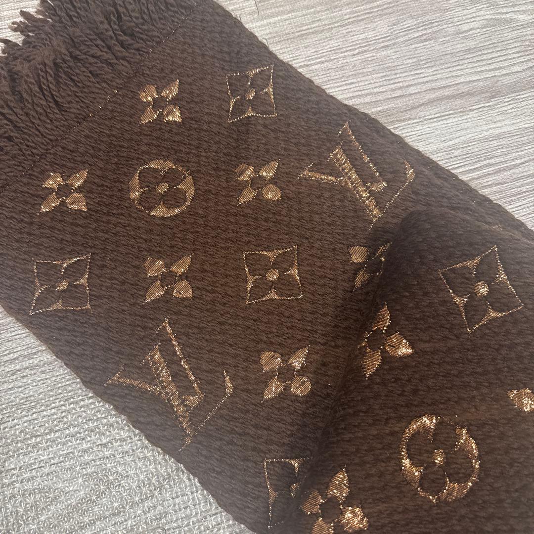 専用　ルイヴィトン エシャルプロゴマニア マフラー シャインマロン ブラウン