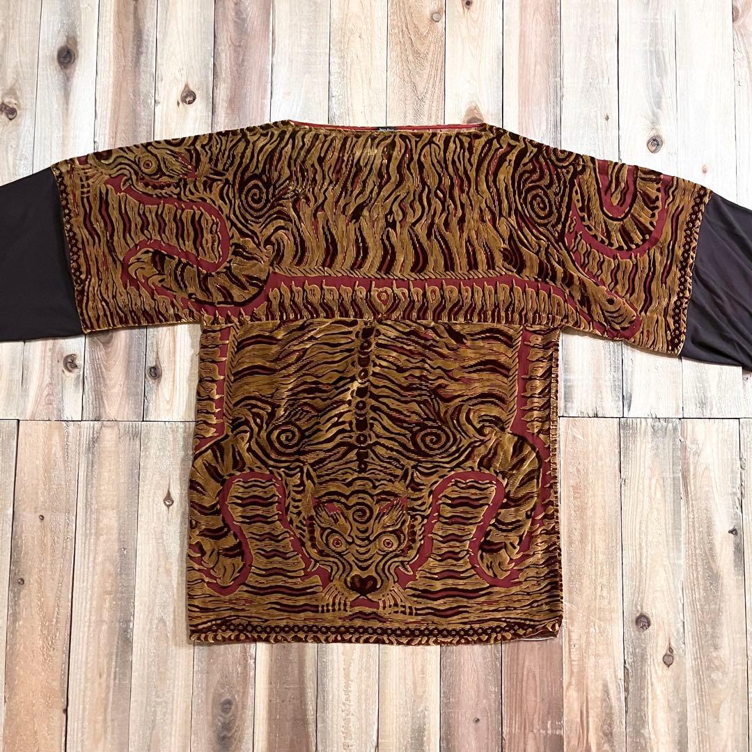 Jean Paul Gaultier FEMME ベロア エンボス カットソー