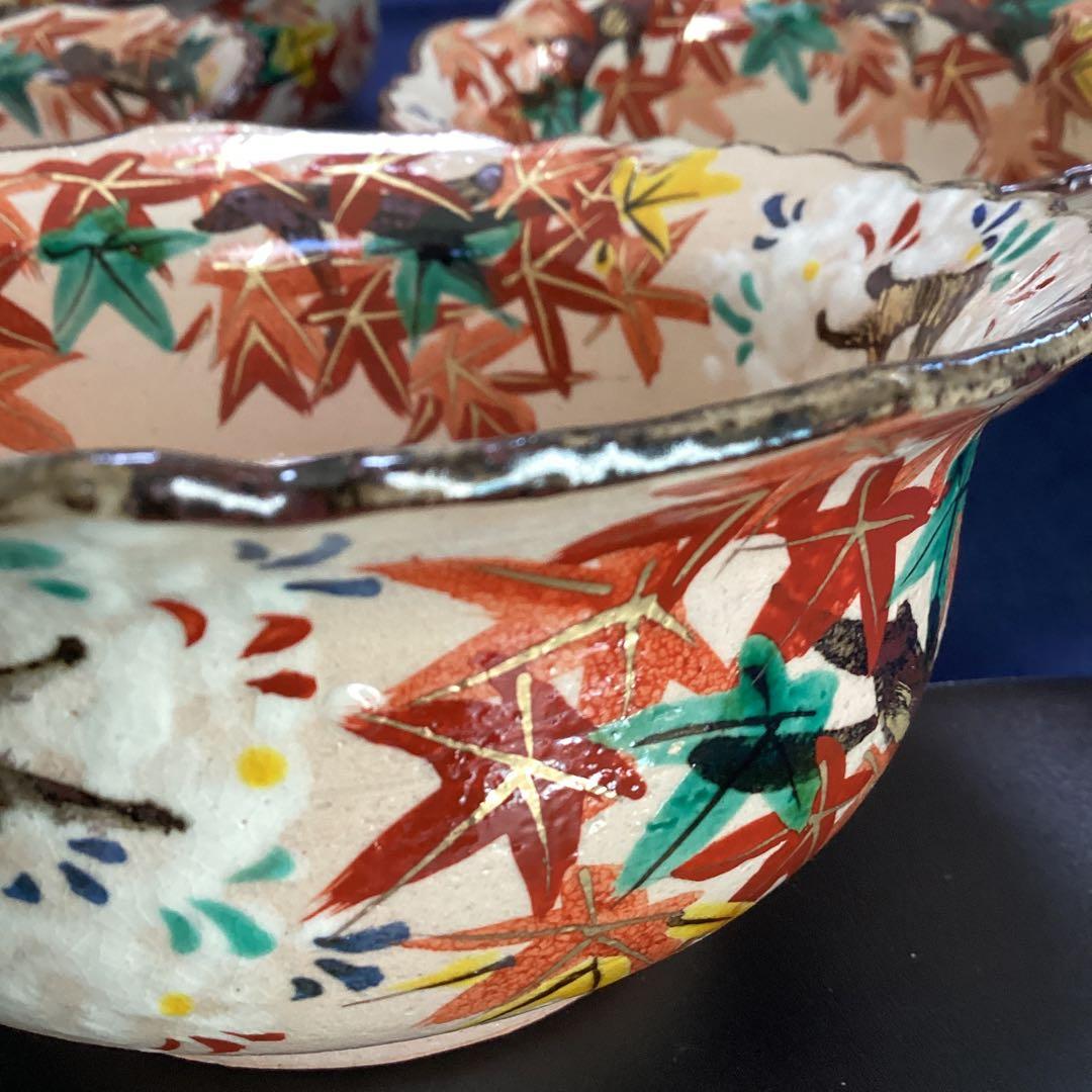 にくきゅう　京焼乾山写雲錦向付　　新品未使用　　　　10客