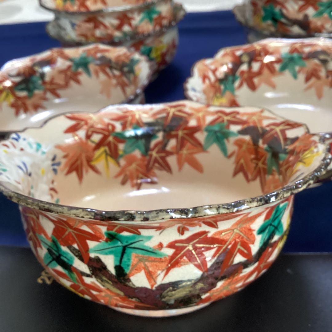 にくきゅう　京焼乾山写雲錦向付　　新品未使用　　　　10客