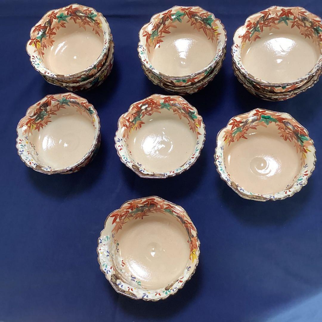 にくきゅう　京焼乾山写雲錦向付　　新品未使用　　　　10客