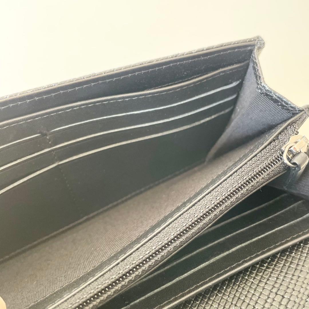 【新品】CHANEL 長財布 マトラッセ キャビアスキン ココマーク ラメ