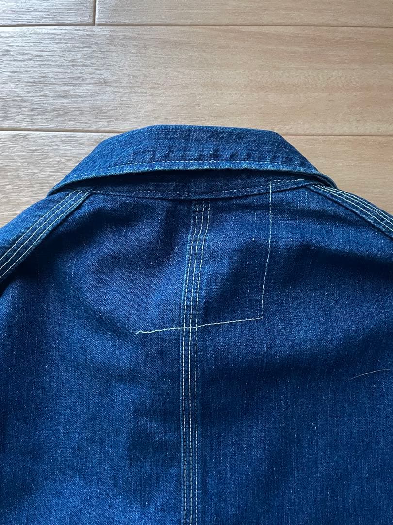 40s VINTAGE 希少ステッチ 大戦モデル デニムカバーオール WW2