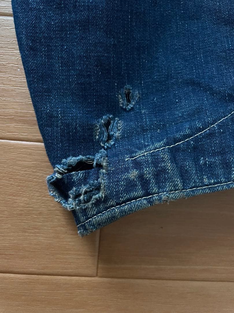 40s VINTAGE 希少ステッチ 大戦モデル デニムカバーオール WW2