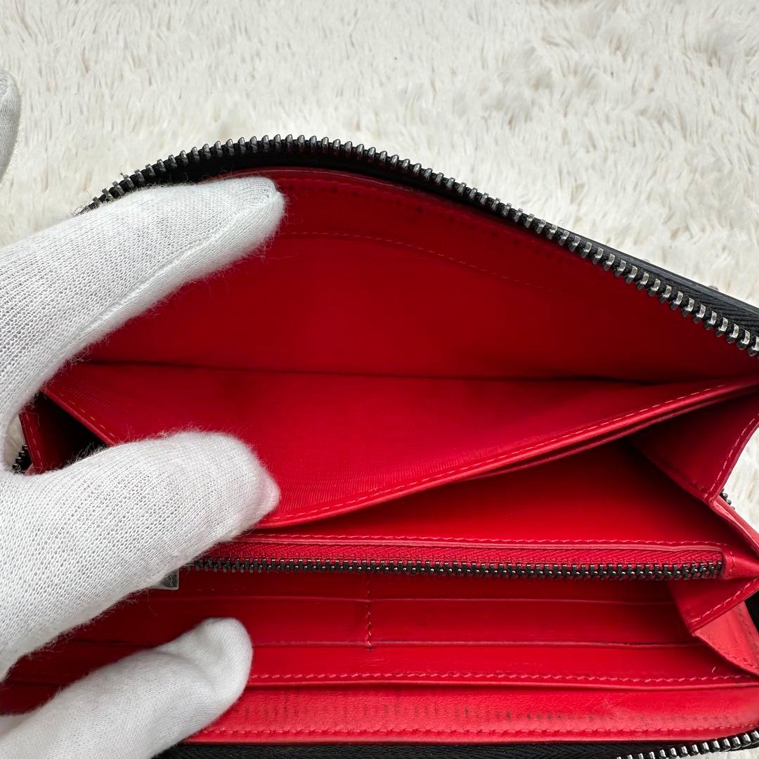 ✨美品✨ルブダン　長財布　スタッズ　パネトーネ　ラウンドジップ　レザー　黒