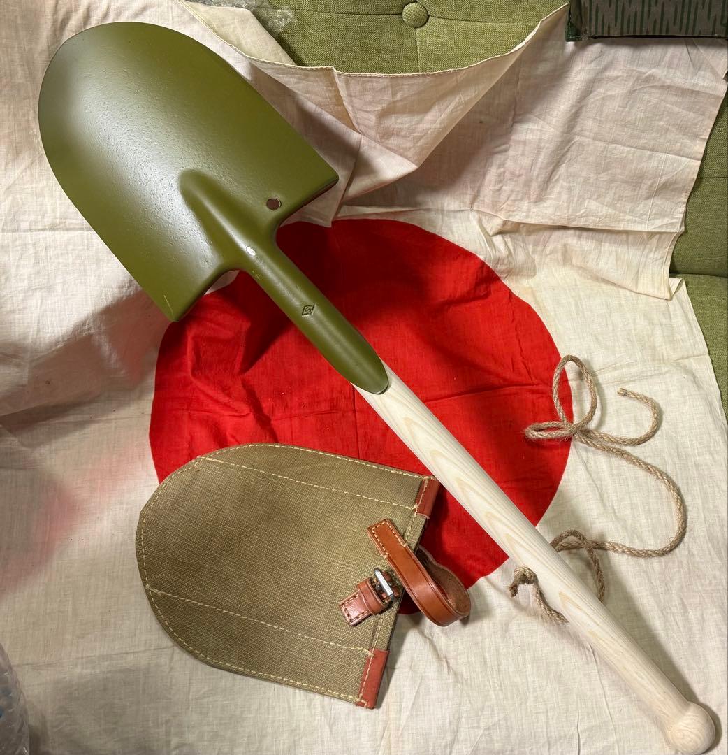 日本軍 携帯円匙カバー＆シャベルのセット前期型 シャベル スコップ（精巧複製品）