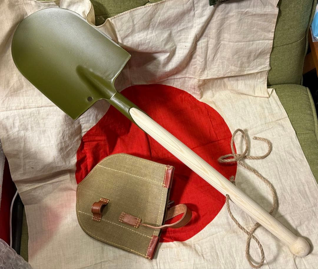 日本軍 携帯円匙カバー＆シャベルのセット前期型 シャベル スコップ（精巧複製品）