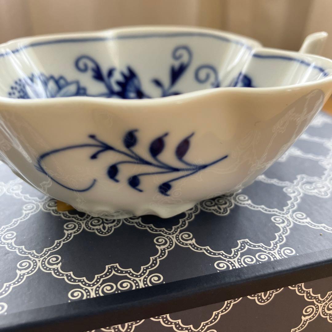 マイセン ブルーオニオン リーフ10cm