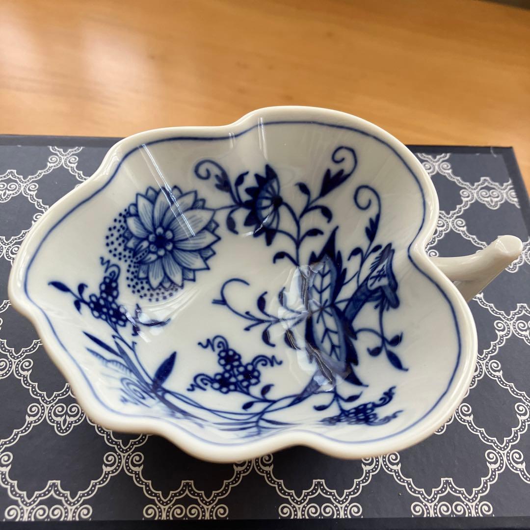 マイセン ブルーオニオン リーフ10cm