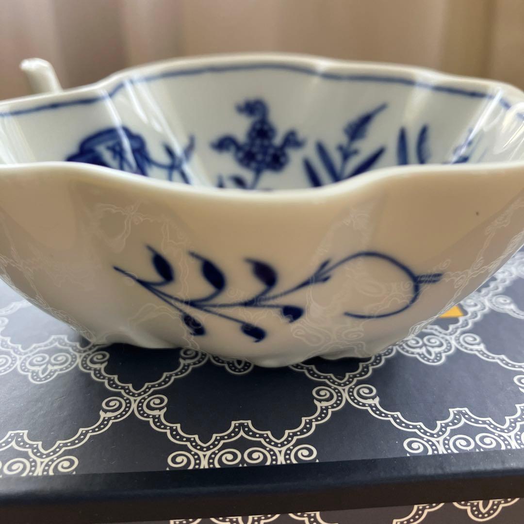 マイセン ブルーオニオン リーフ10cm