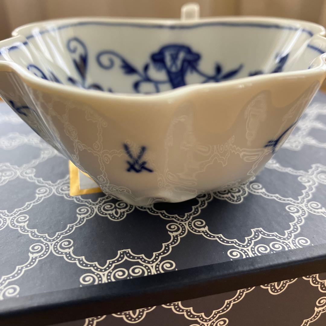 マイセン ブルーオニオン リーフ10cm