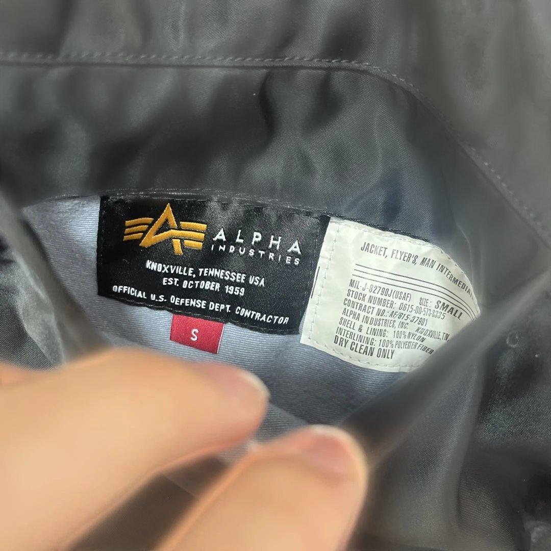 ALPHA XLARGE MA-1 リバーシブル　ブラック　パープル