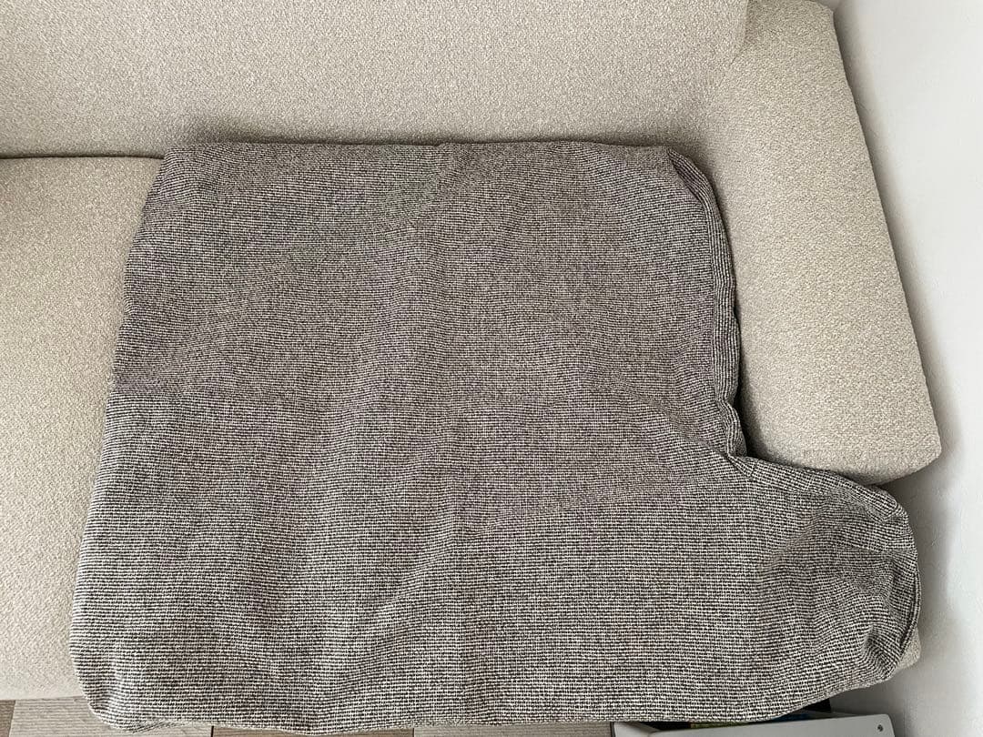 ウニコ　IRULAソファー替えカバー3シーター用 [受注色]グレー(J117C)