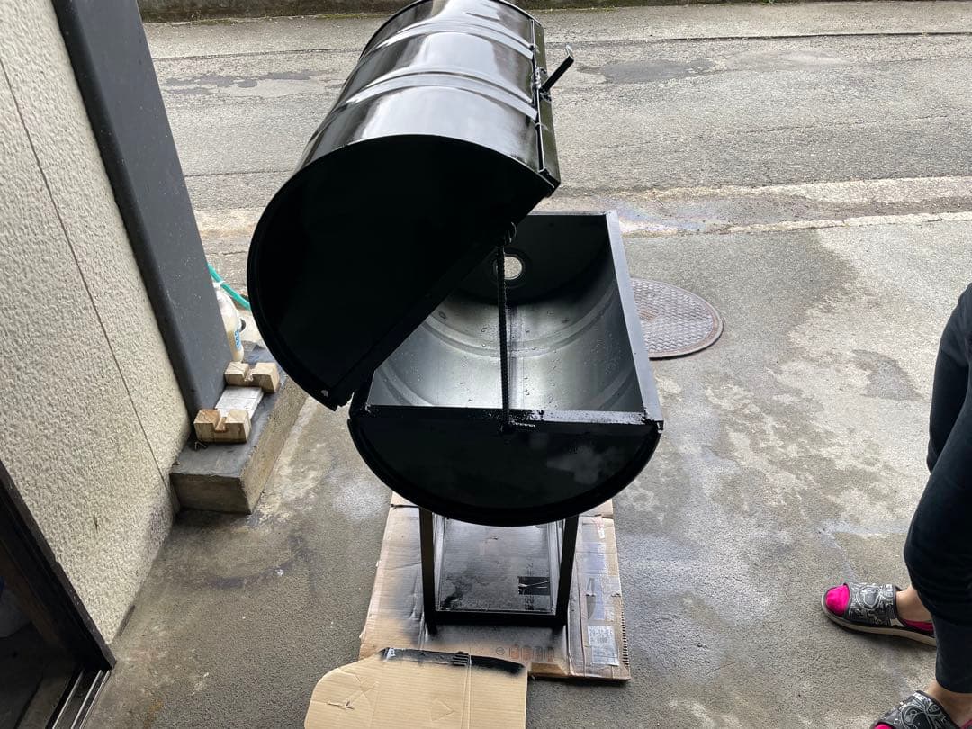 100Lドラム缶　BBQ台