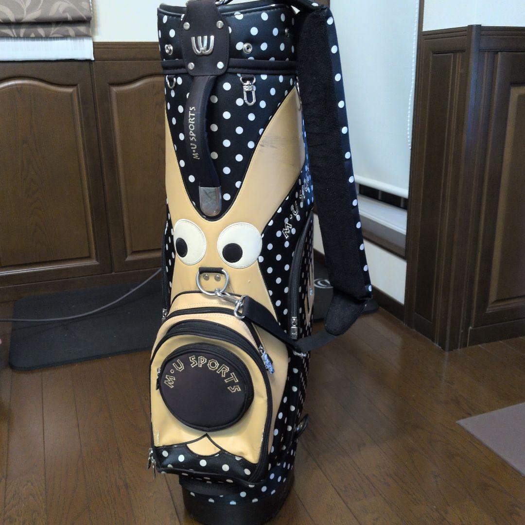 M・U SPORTS ドット柄キャディバッグ　キャスター付