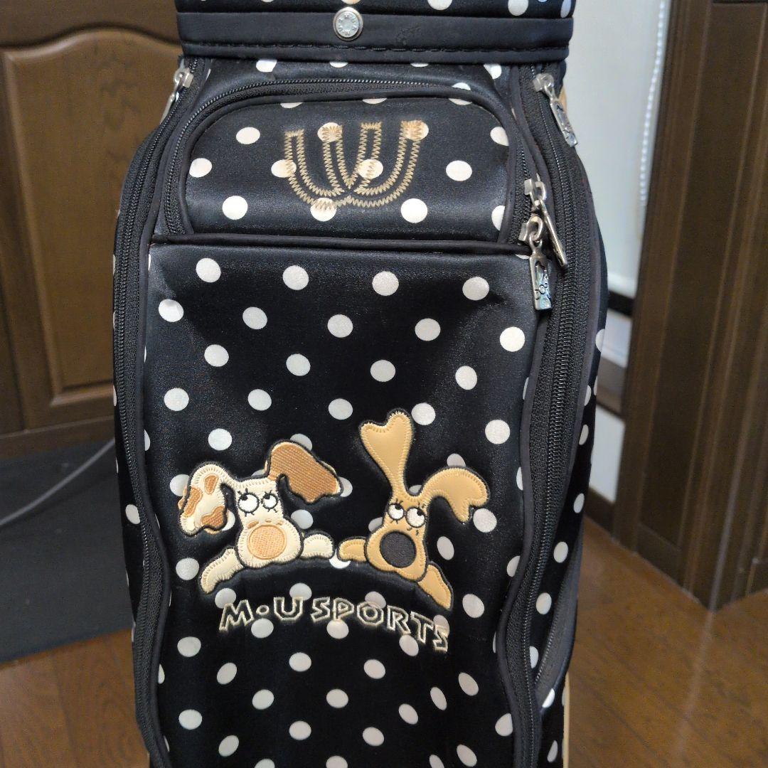 M・U SPORTS ドット柄キャディバッグ　キャスター付