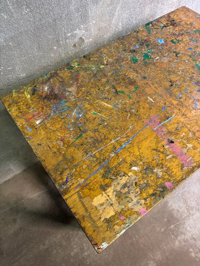 図工机　図工室　机　テーブル　作業机　レトロ