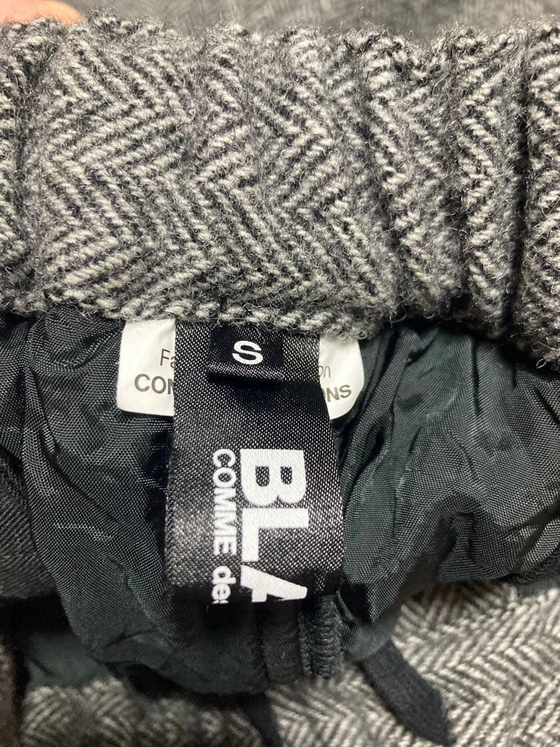 2025AW ブラックコムデギャルソン ウールネップツイード ペンギンパンツ