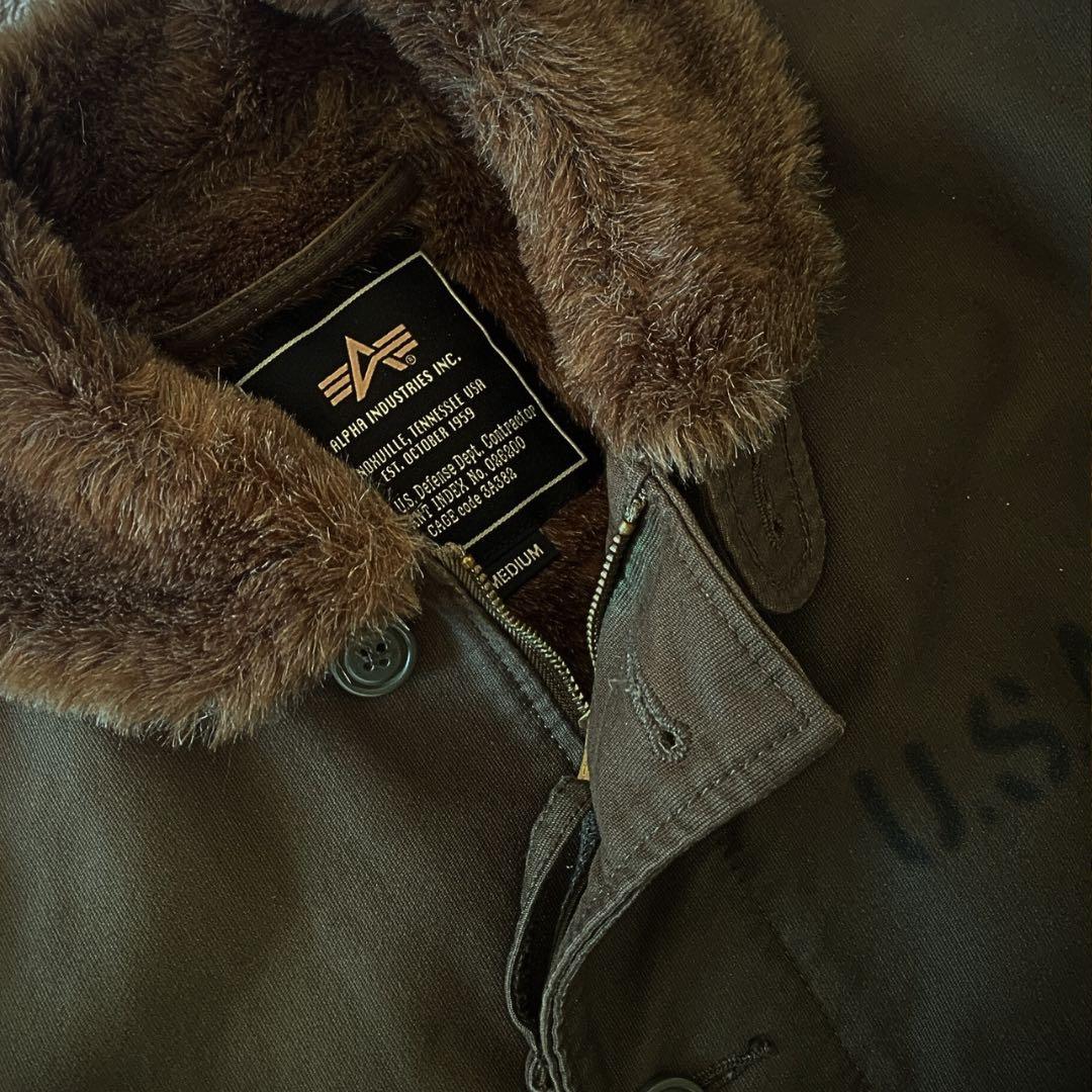 『訳あり格安』ALPHA INDUSTRIES(アルファ)N-1デッキジャケット